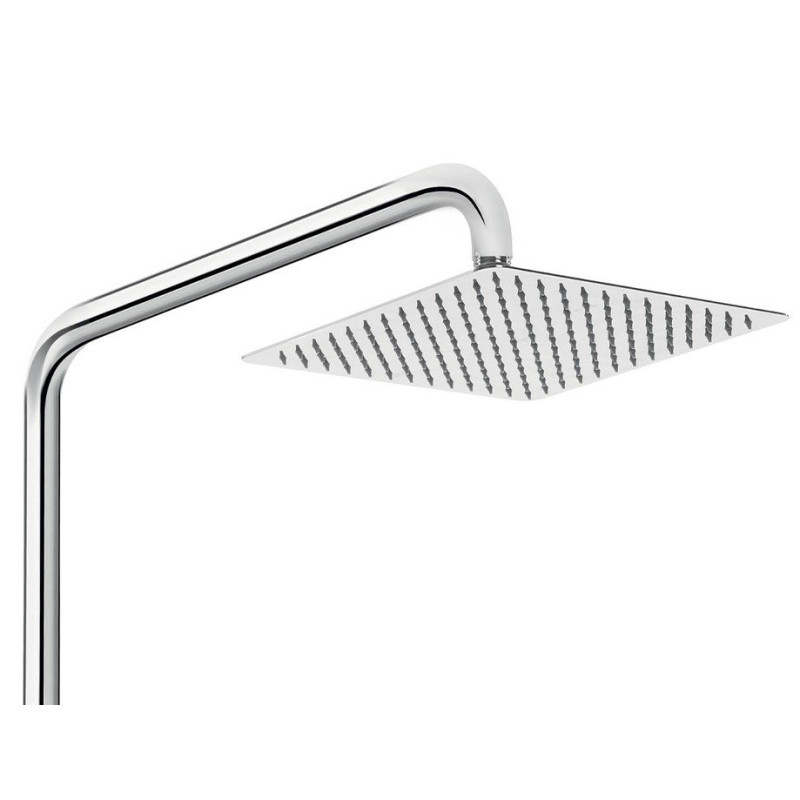 Deante deszczownia Alpinia chrom z baterią wannową mieszaczową z ruchomą wylewką