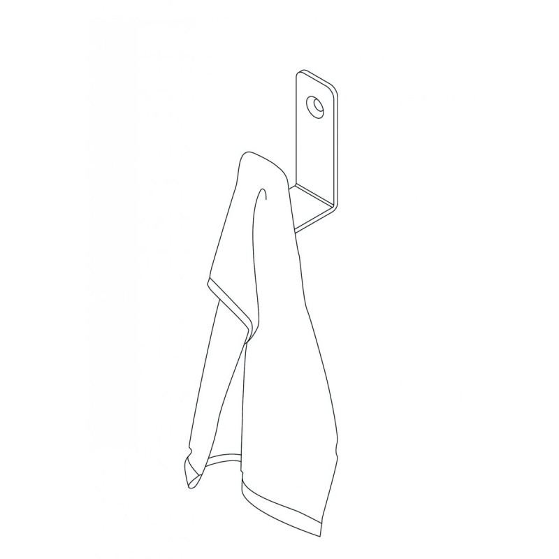 Deante Mokko nero haczyk pojedynczy