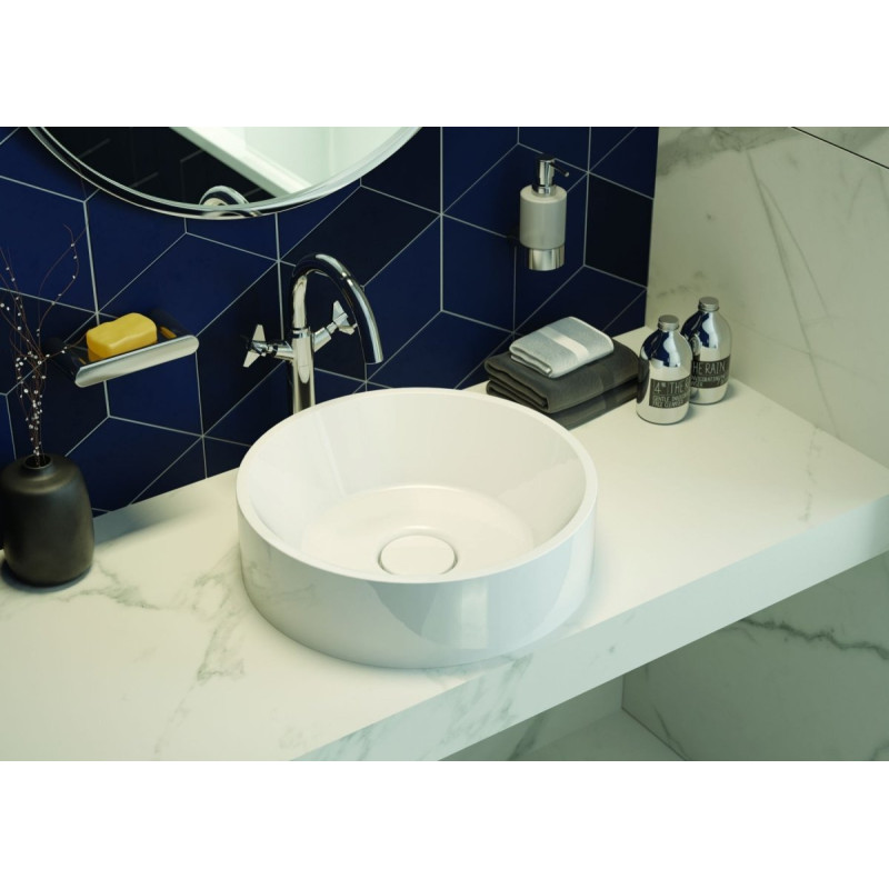 Deante Round dozownik mydła, ścienny, chrom