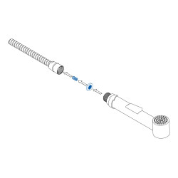 Deante zaworek zwrotny do węży natryskowych z uszczelką i sitkiem