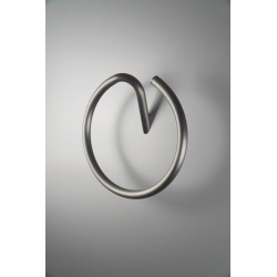 Deante Silia wieszak na ręcznik, ścienny okrągły, titanium