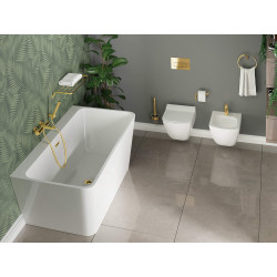 Deante Silia wieszak na ręcznik, ścienny okrągły, gold