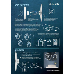 Deante Round lusterko magnetic led