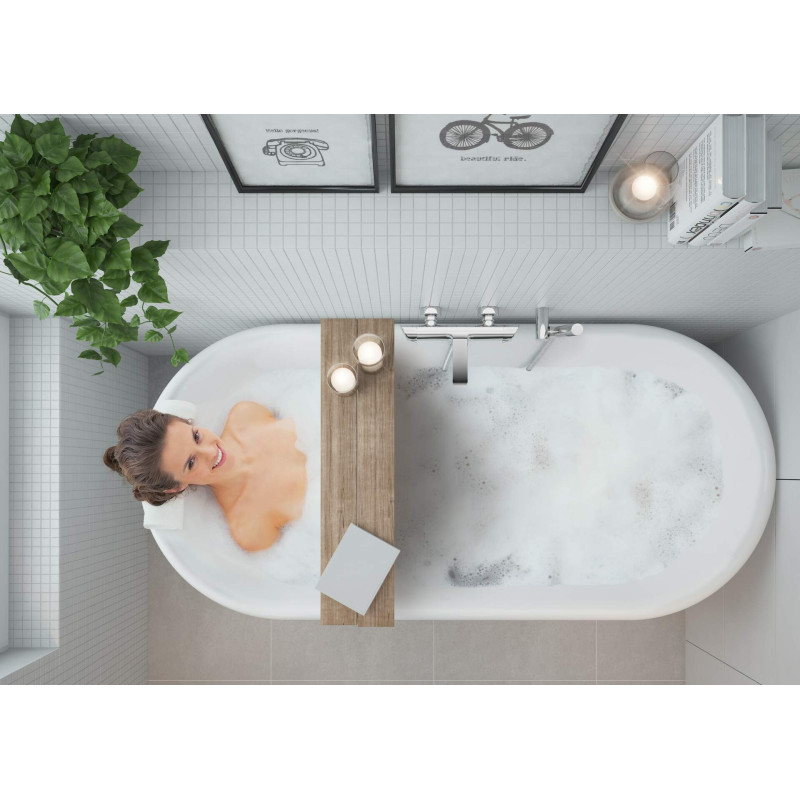 Deante uchwyt punktowy round mosiężny chrom