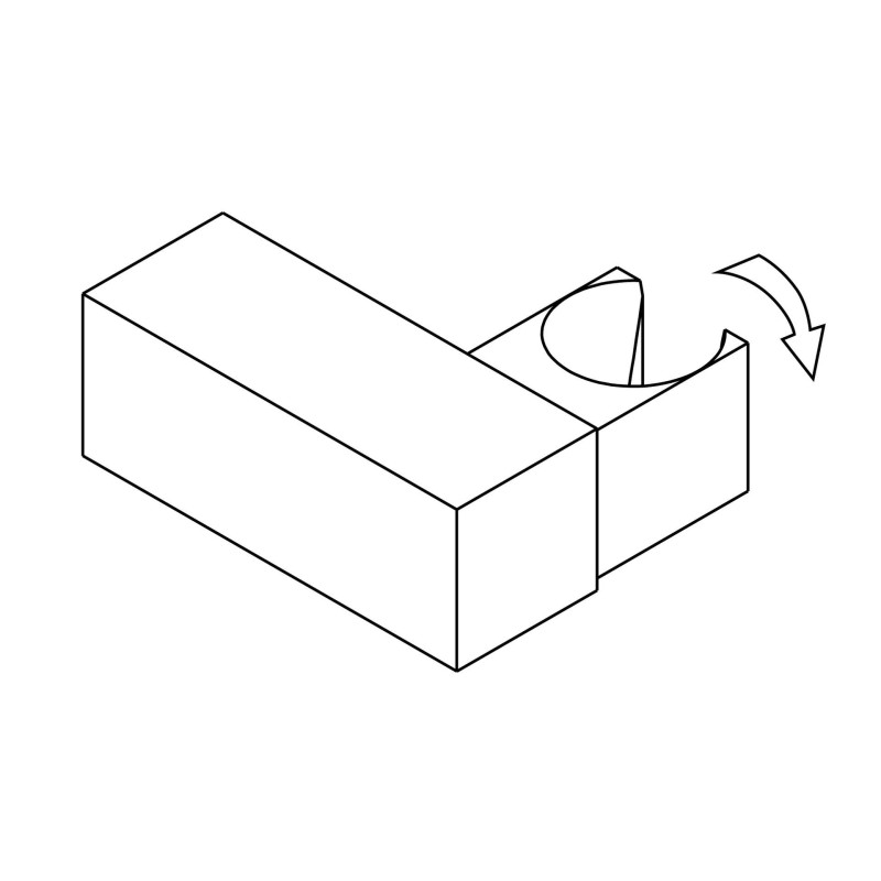 Deante uchwyt punktowy square mosiężny chrom