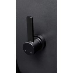 Deante miska wc z funkcją bidetu Peonia nero wisząca z deską, bateria mieszaczowa nero