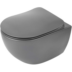 Deante miska wisząca Peonia antracyt/titanium + deska