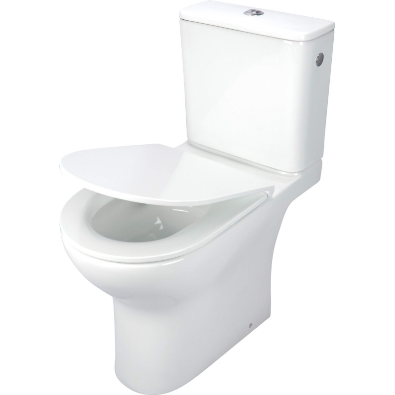 Deante kompakt wc Jaśmin bezkołnierzowy ze zbiornikiem + deska