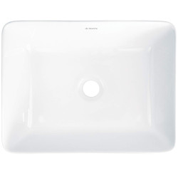 Deante umywalka Jaśmin biała stawiana na blat 400x300 mm