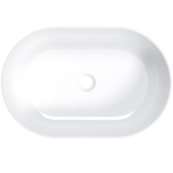Deante umywalka Round owalna stawiana na blat 580x380 mm