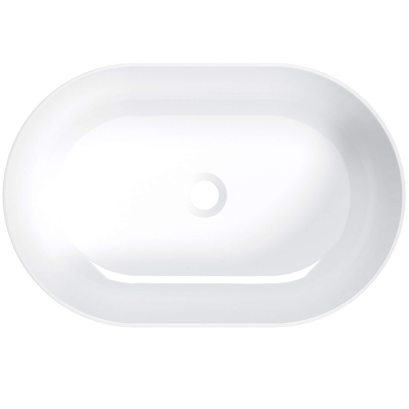 Deante umywalka Round owalna stawiana na blat 580x380 mm