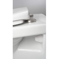 Deante miska wisząca bezkołnierzowa Boro biała + deska