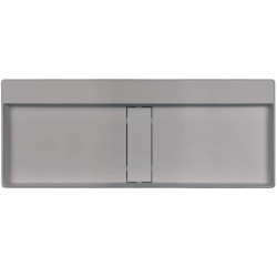 Deante umywalka Blur szary metalik 1000x400 mm z maskownicą