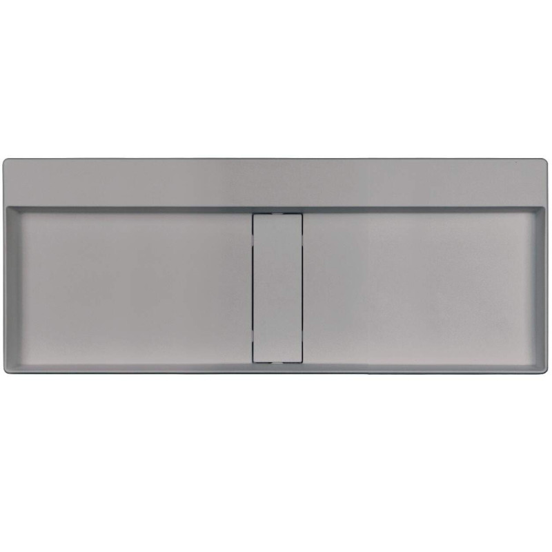 Deante umywalka Blur szary metalik 1000x400 mm z maskownicą