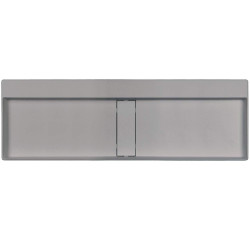 Deante umywalka Blur szary metalik 1200x400 mm z maskownicą