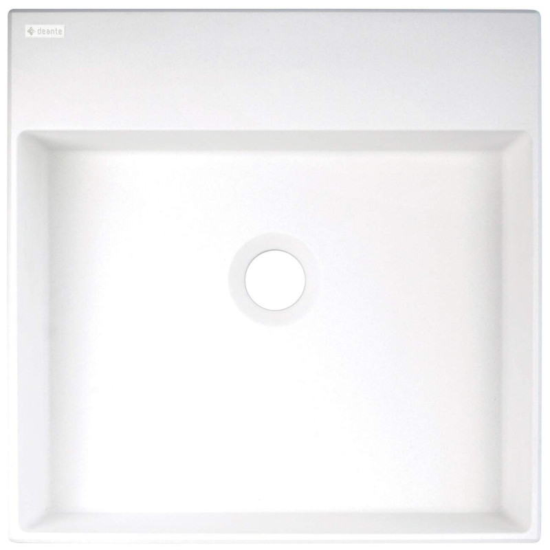 Deante Correo umywalka 400x400 alabaster