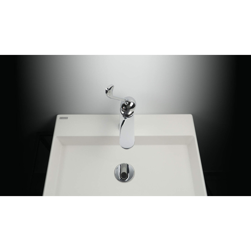 Deante Correo umywalka 400x400 alabaster