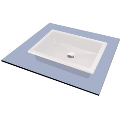 Deante Correo umywalka 500x400 alabaster