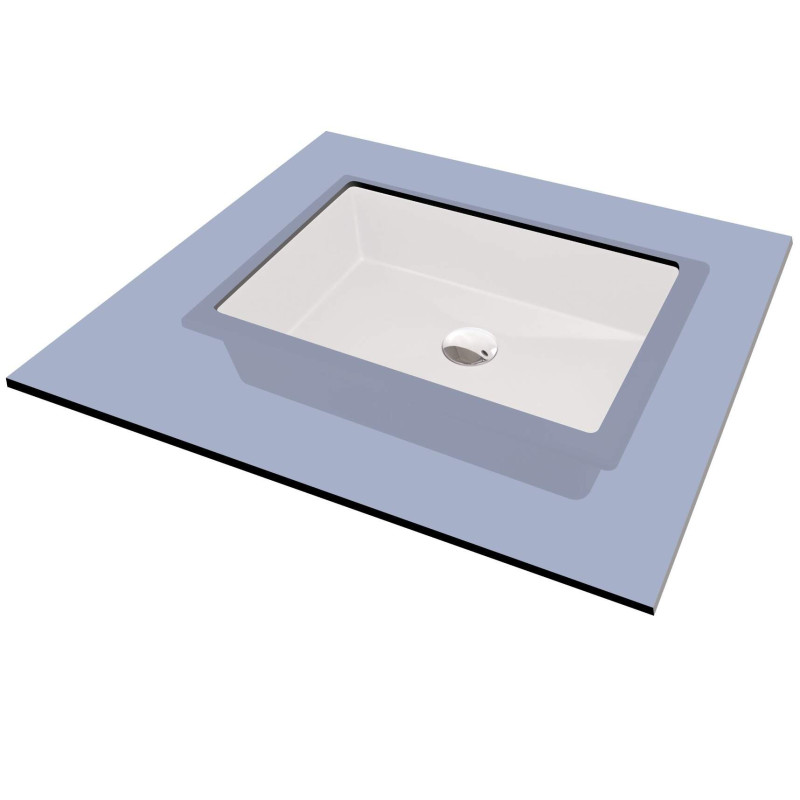 Deante Correo umywalka 500x400 alabaster