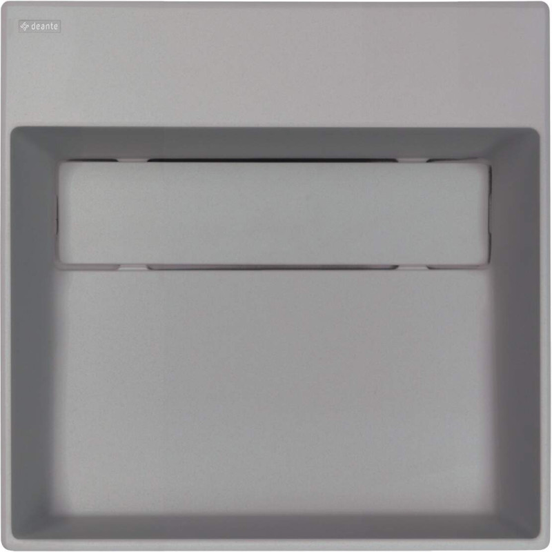 Deante Correo umywalka 400x400 szary metalik