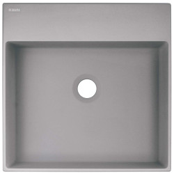 Deante Correo umywalka 400x400 szary metalik