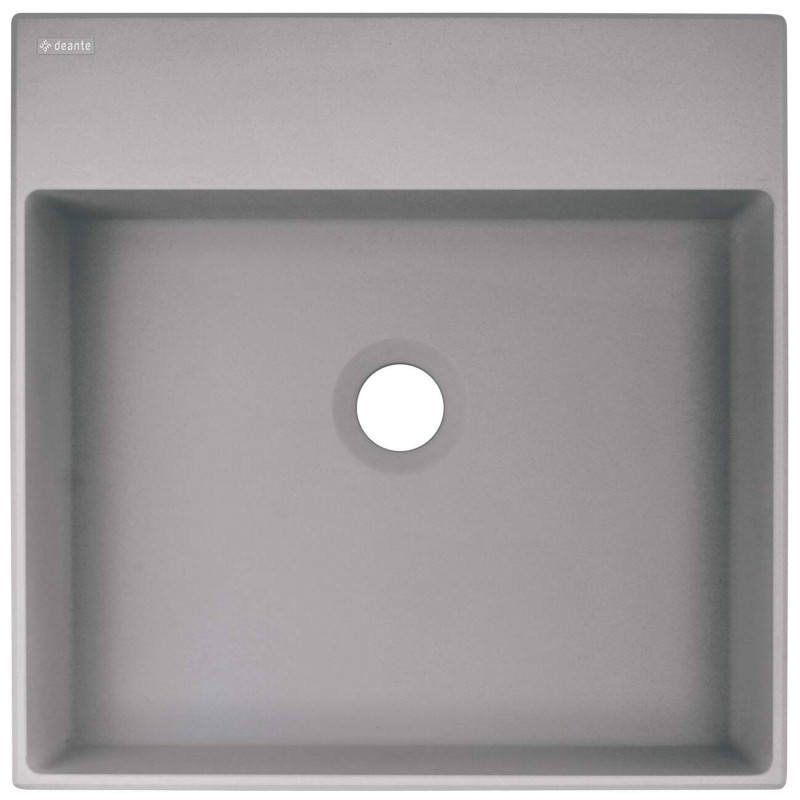 Deante Correo umywalka 400x400 szary metalik