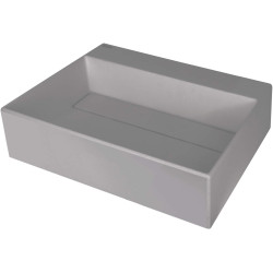 Deante Correo umywalka 500x400 szary metalik