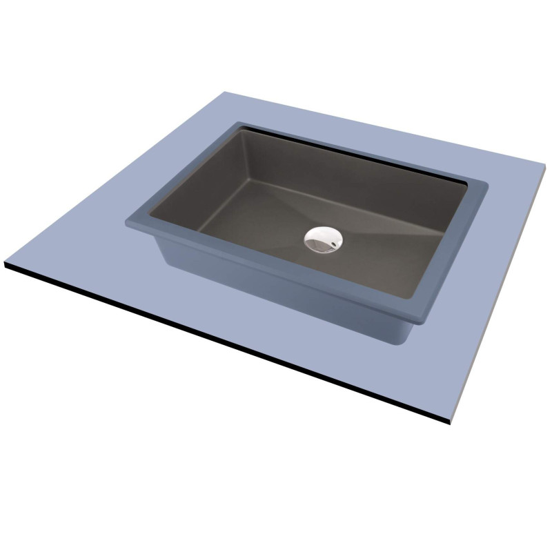 Deante Correo umywalka 500x400 antracyt metalik