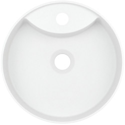 Deante Silia umywalka okrągła alabaster