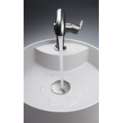 Deante Silia umywalka okrągła alabaster