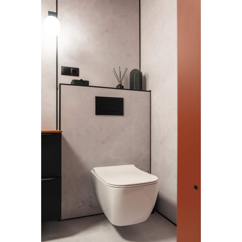 Deante przycisk sterujący slim do stelaży wc nero