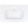 Deante umywalka Tubo biała wpuszczana w blat 600 mm