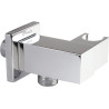 Deante cascada chrom przyłącze kątowe regulowane kwadratowe z uchwytem