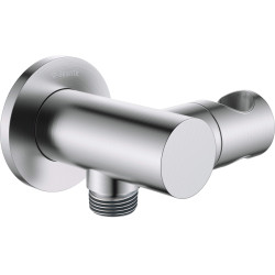 Deante cascada stal szczotkowana przyłącze kątowe regulowane z uchwytem okrągłe