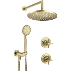 Deante komplet podtynkowy natryskowy Temisto mosiądz