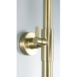 Deante deszczownia Arnika złoto szczotkowane z baterią mieszaczową