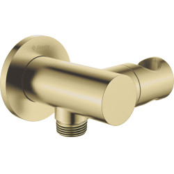 Deante cascada złoto szczotkowane przyłącze kątowe regulowane z uchwytem okrągłe