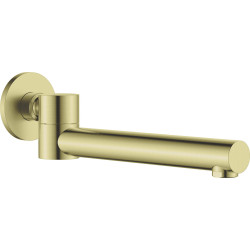 Deante cascada złoto szczotkowane wylewka okrągła składana 245 mm