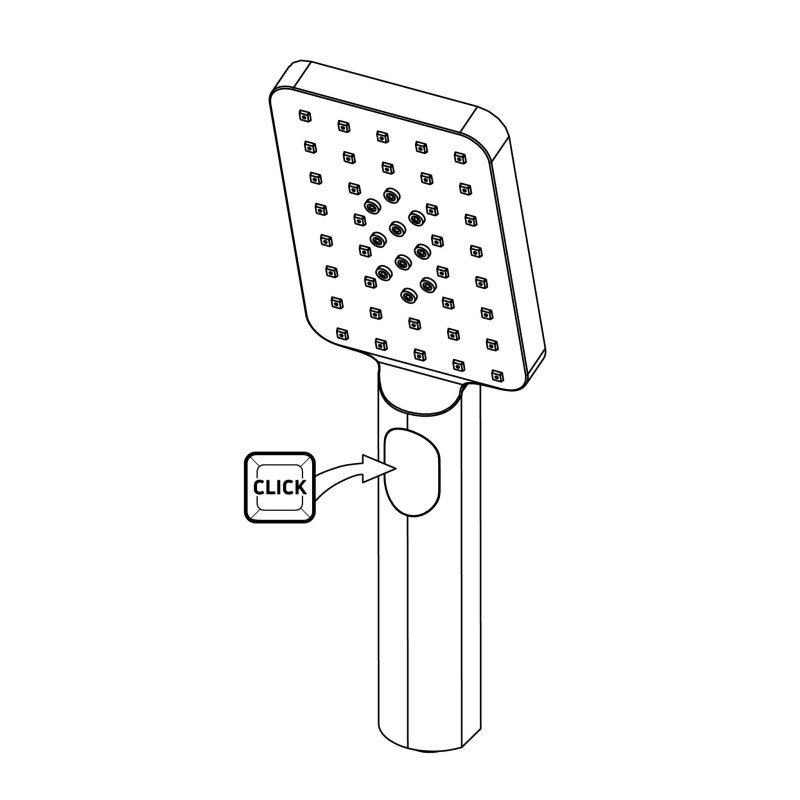 Deante słuchawka natryskowa okrągła Alpinia 3-funkcyjna gold