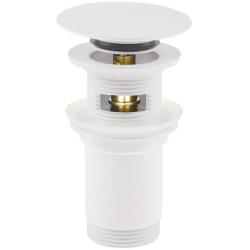 Deante click-clack okrągły, bianco, z tuleją, umywalkowy