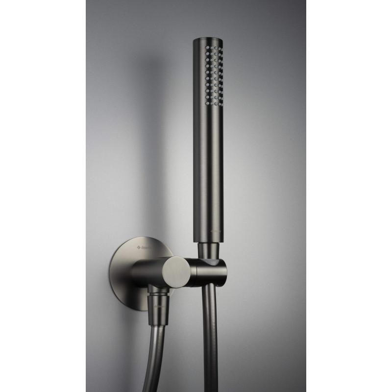 Deante komplet podtynkowy natryskowy Silia titanium z główką natryskową