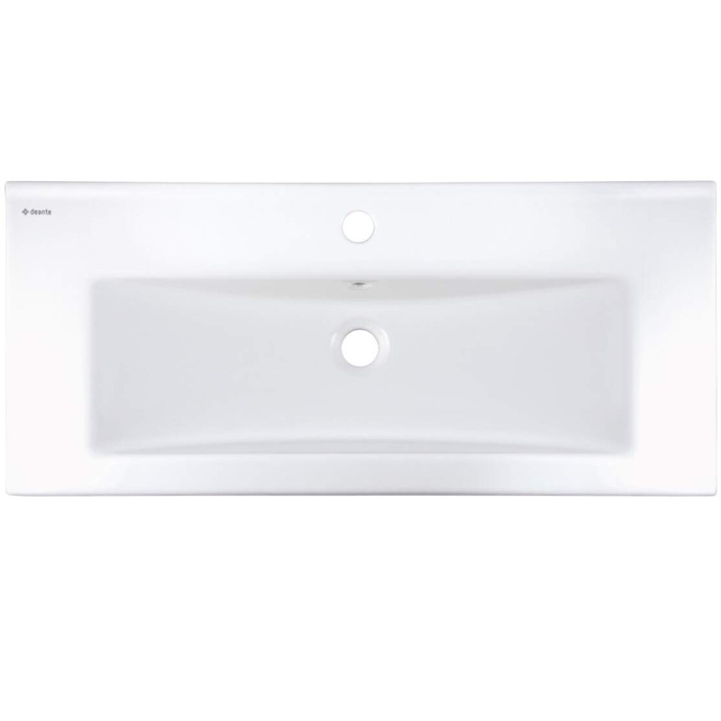Deante umywalka Tubo biała wpuszczana 810x360 mm