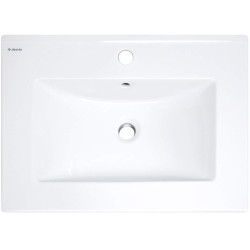 Deante umywalka Tubo biała wpuszczana 613x465 mm
