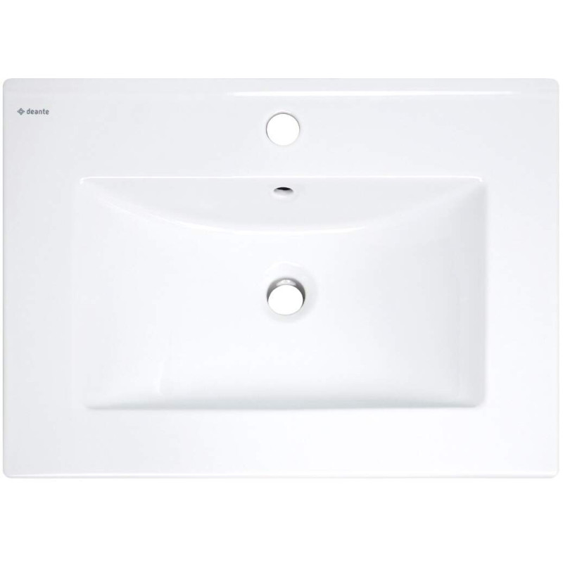 Deante umywalka Tubo biała wpuszczana 613x465 mm