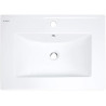 Deante umywalka Tubo biała wpuszczana 613x465 mm