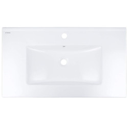 Deante umywalka Tubo biała wpuszczana 810x460 mm