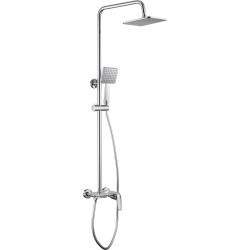 Deante deszczownia Boro piano chrom 1-funkcyjna z baterią mieszaczową