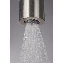 Deante deszczownia Silia hexa stal szczotkowana z baterią mieszaczową