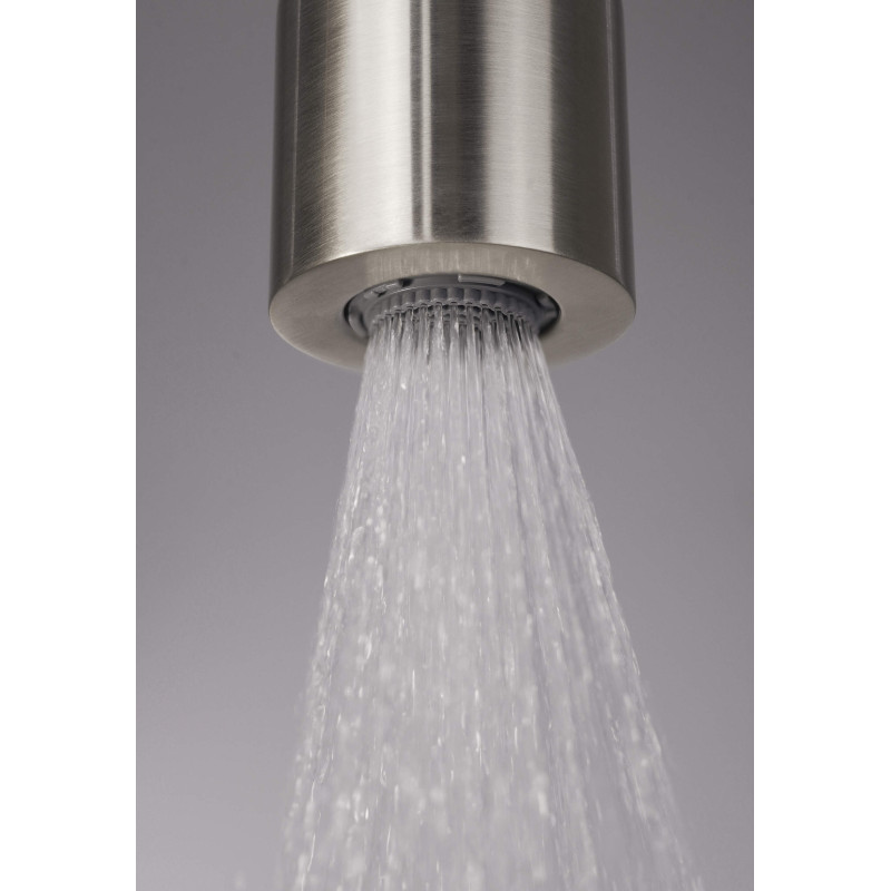 Deante komplet podtynkowy natryskowy Silia hexa stal szczotkowana z główką natryskową