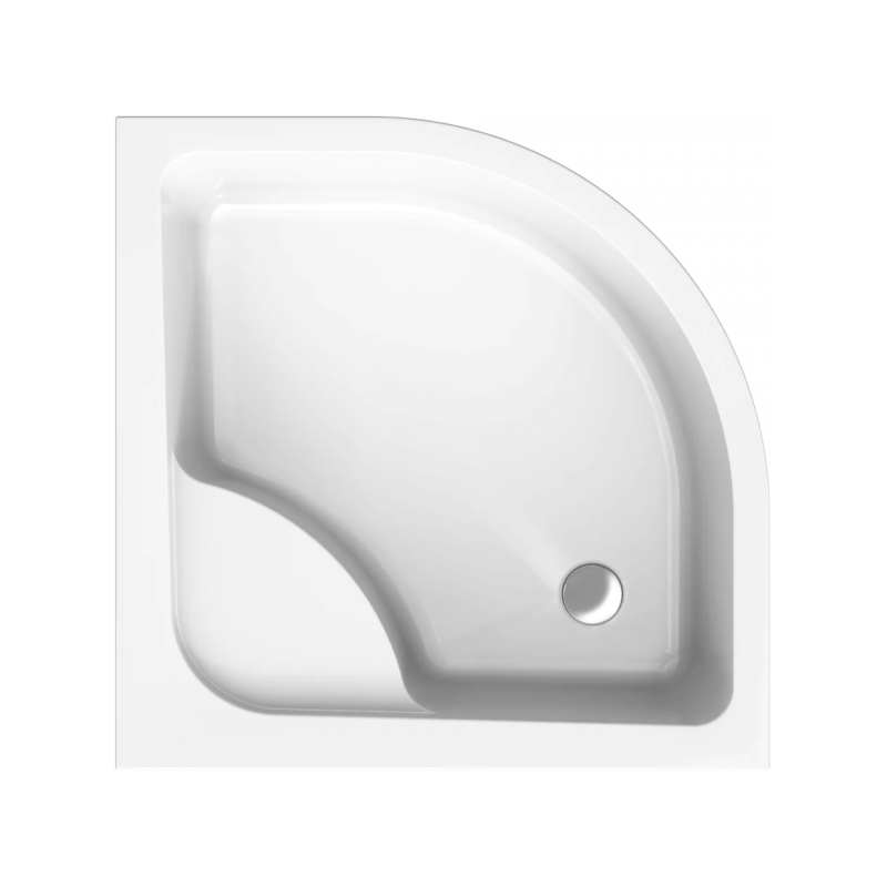 Polimat brodzik półokrągły głęboki Pako 80x80 z syfonem